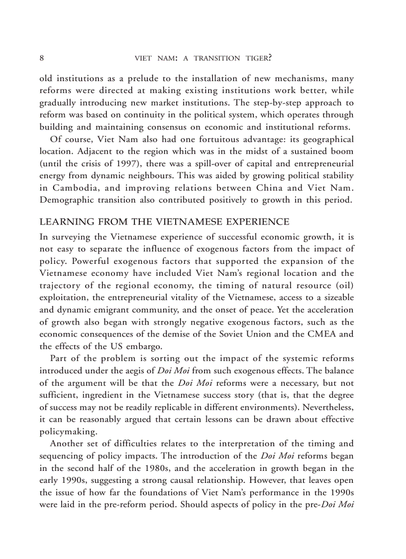 image for page VIET NAM a transition tiger