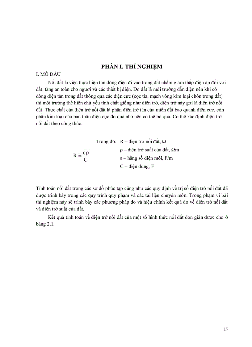 image for page Bài thí nghiệm Kỹ thuật điện cao áp