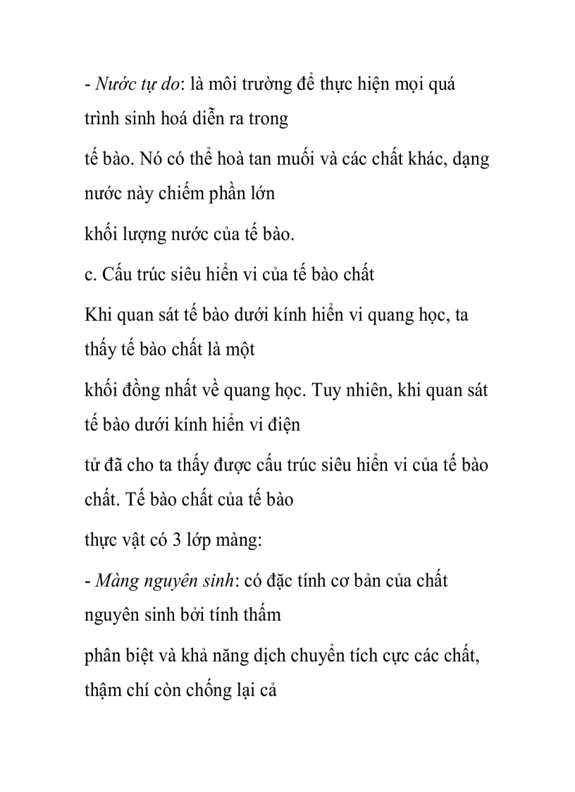 image for page Khái niệm về tế bào thực vật