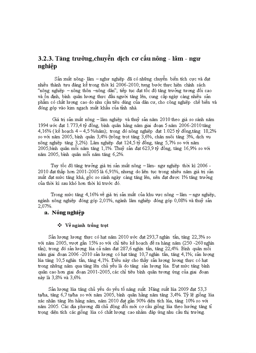 image for page Tìm hiểu về tình hình chuyển dịch cơ cấu kinh tế của tỉnh Thừa Thiên Huế giai đoạn 2006 2010