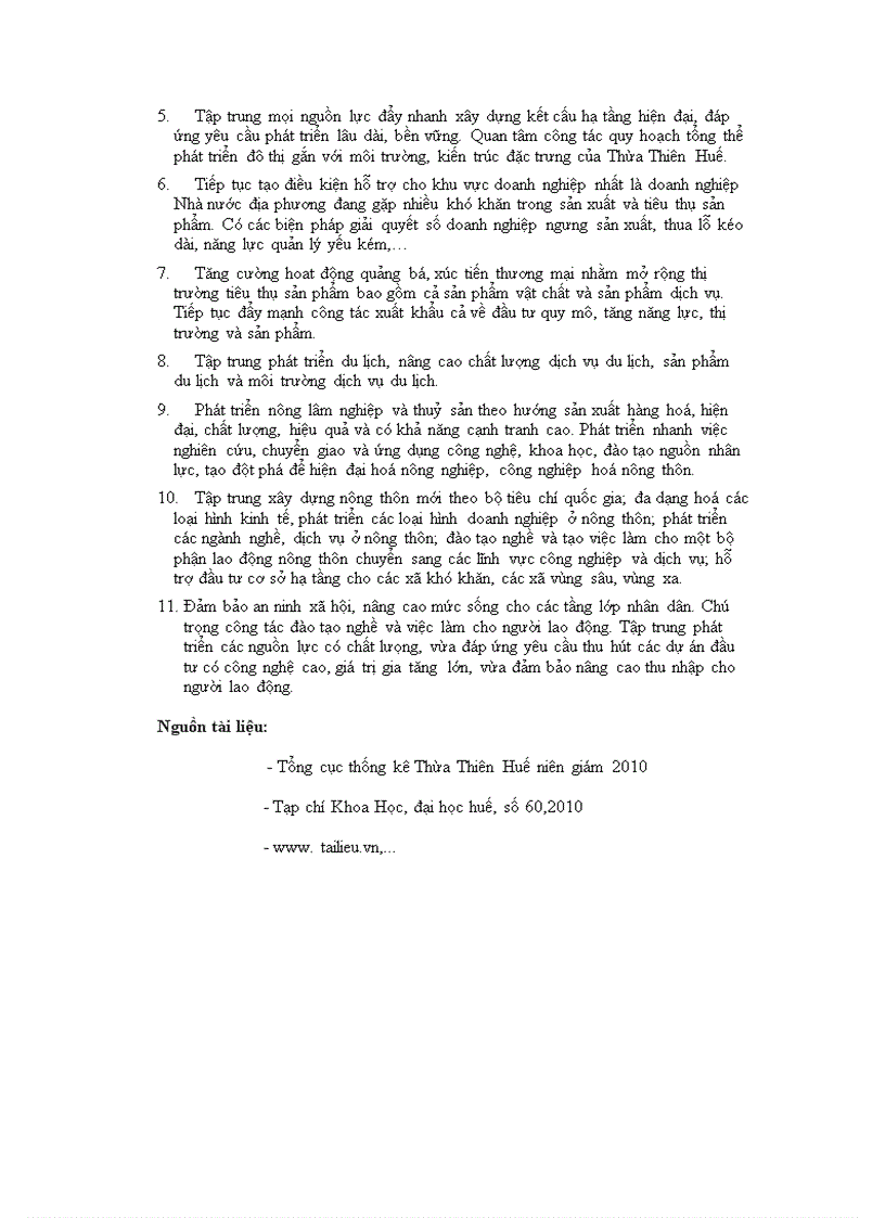 image for page Tìm hiểu về tình hình chuyển dịch cơ cấu kinh tế của tỉnh Thừa Thiên Huế giai đoạn 2006 2010