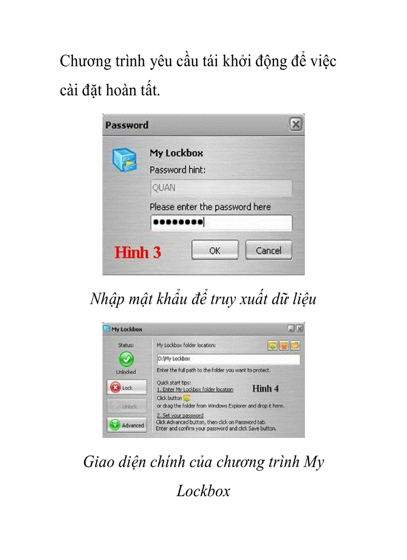 image for page Bảo mật dữ liệu với My Lockbox