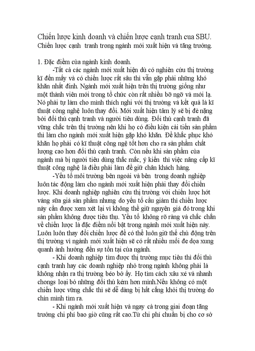 image for page Chiến lược kinh doanh và chiến lược cạnh tranh cua SBU