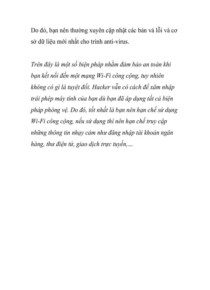 image for page Bảo mật dữ liệu khi dùng Wi Fi công cộng