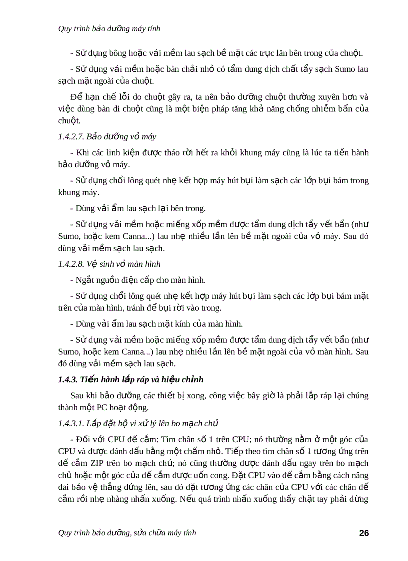 image for page Quy trình sửa chữa nguồn máy tính