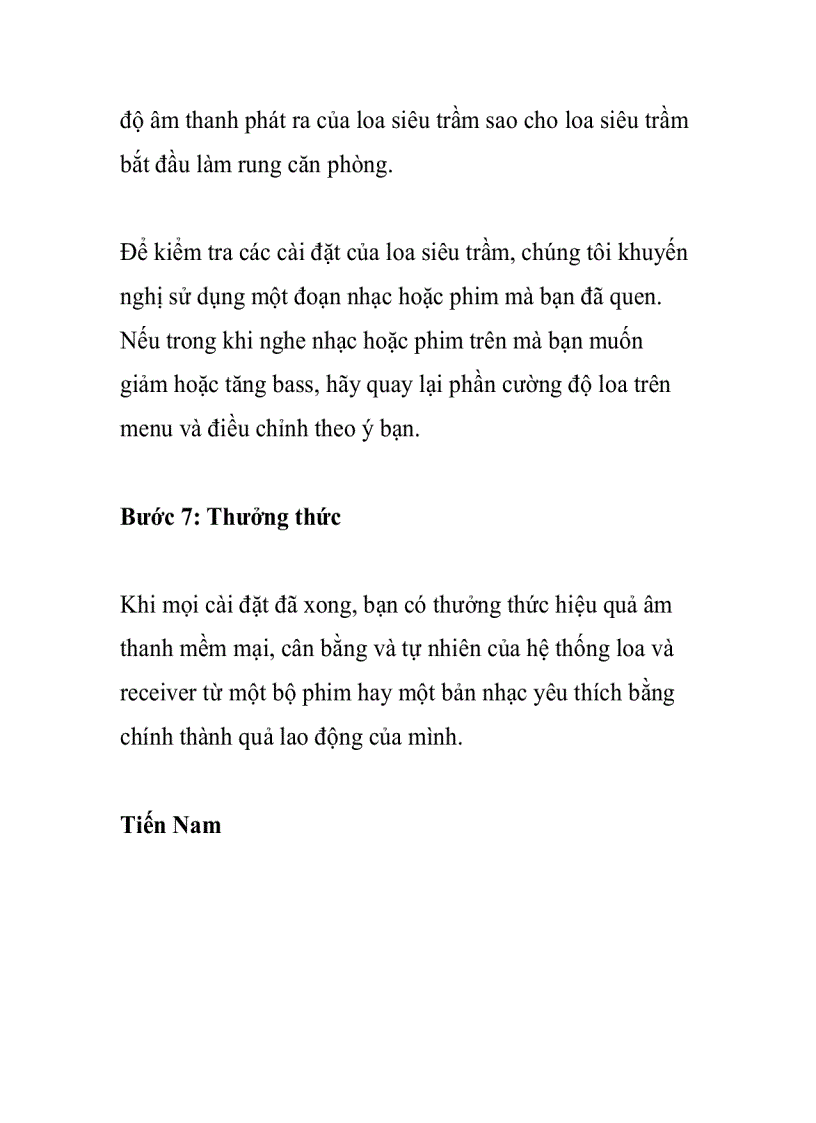 image for page Hướng dẫn tự cài đặt hệ thống âm thanh