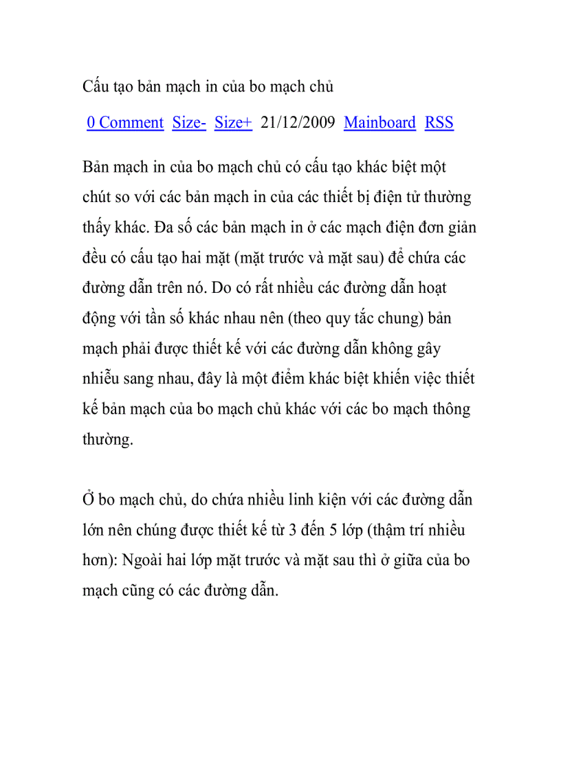 image for page Cấu tạo bản mạch in của bo mạch chủ