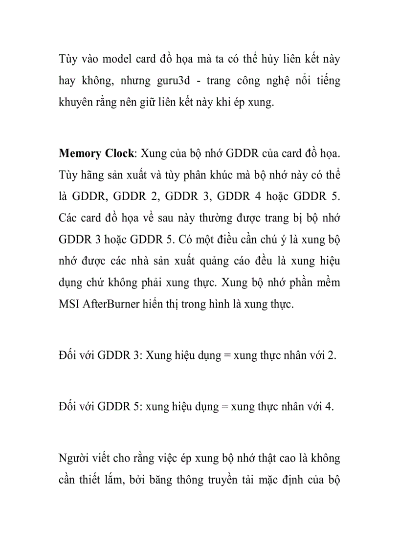 image for page Hướng dẫn ép xung card đồ họa bằng phần mềm Phần 1