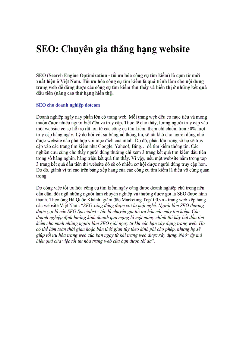 image for page Tối ưu hóa website Top 10 Google Techniques