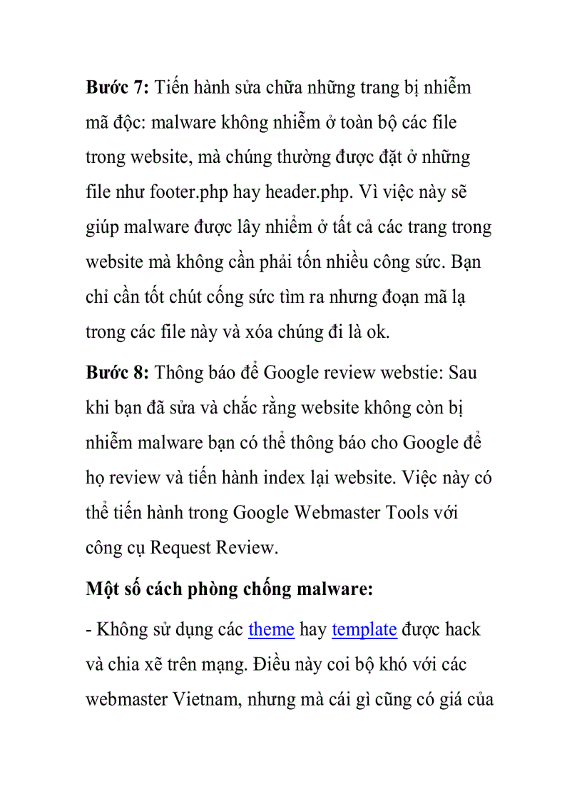 image for page Giải pháp phát hiện xử lý khi website bị nhiễm Malware