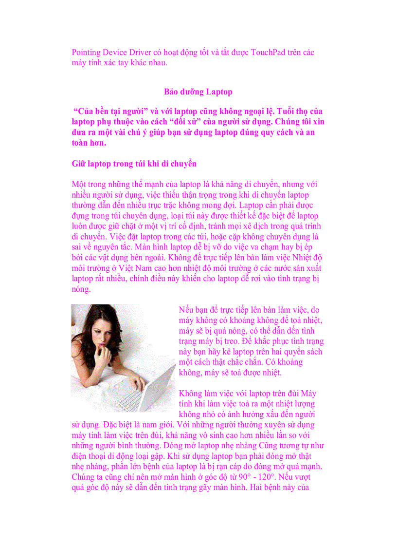 image for page Tổng hợp những kinh nghiêmk và cách bảo vệ Laptop phần 5