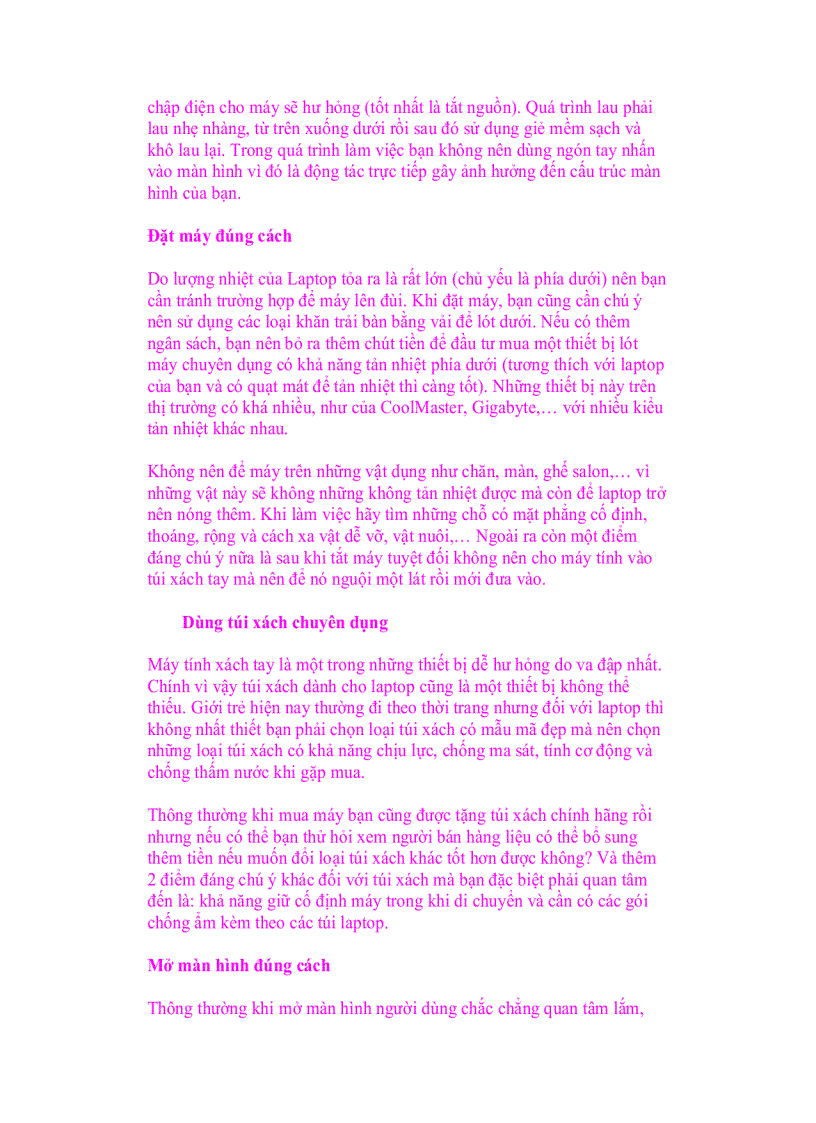 image for page Tổng hợp những kinh nghiêmk và cách bảo vệ Laptop phần 5