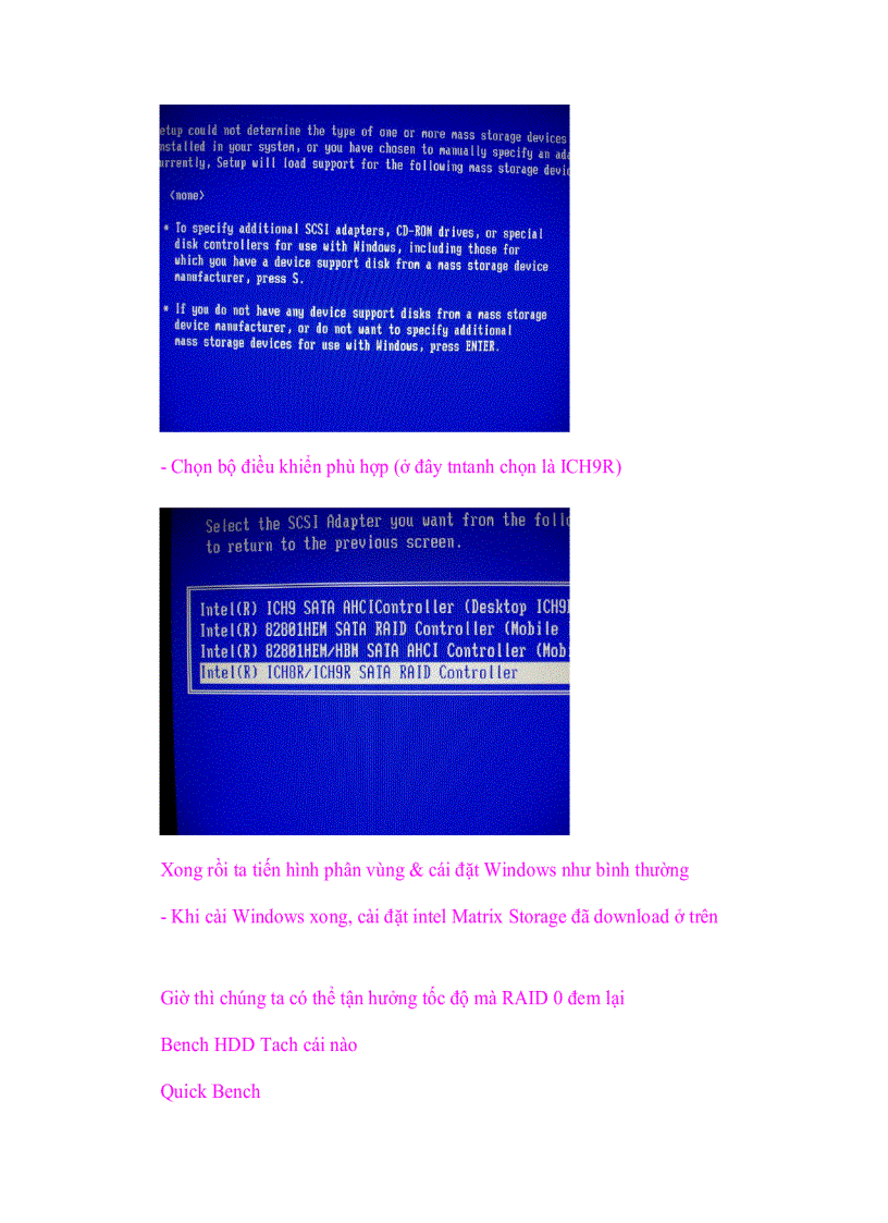 image for page Hướng dẫn setupraid trên ICH9R