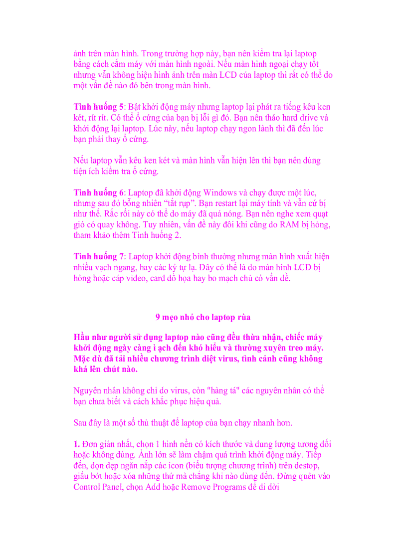 image for page Tổng hợp những kinh nghiêmk và cách bảo vệ Laptop phần 10