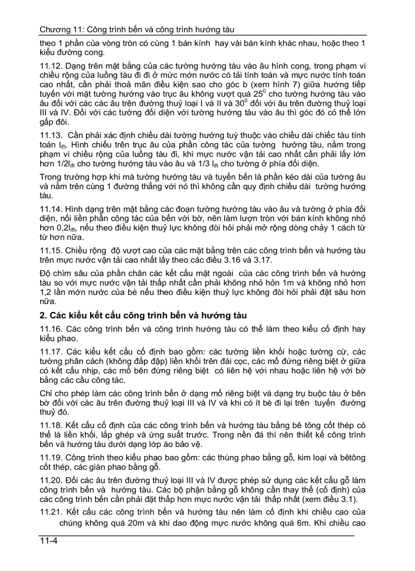 image for page Công trình bến và công trình hướng tầu