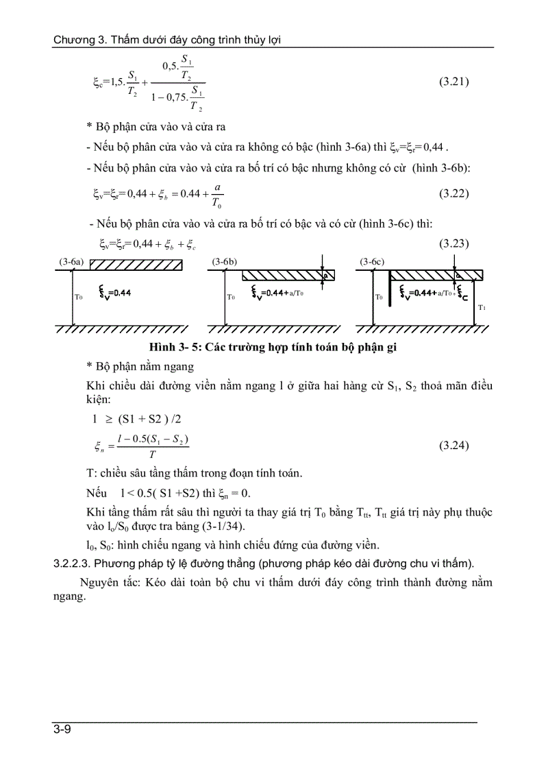 image for page Thấm dưới đáy công trình thuỷ lợi