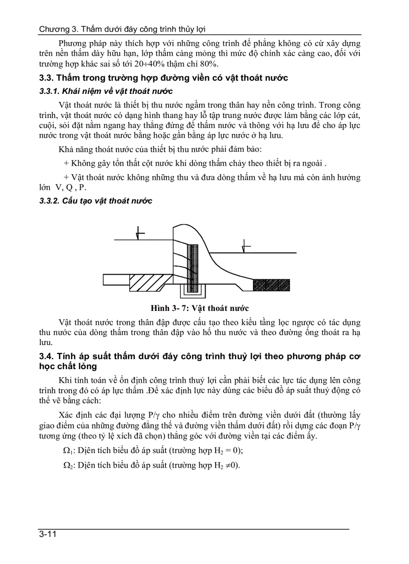 image for page Thấm dưới đáy công trình thuỷ lợi