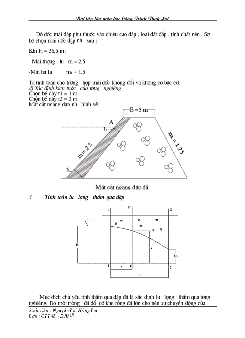 image for page Bài tập lớn môn học Công Trình Thuỷ Lợi