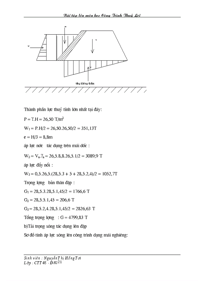 image for page Bài tập lớn môn học Công Trình Thuỷ Lợi