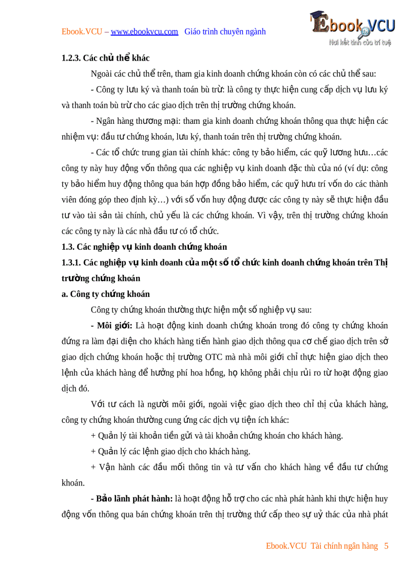 image for page Tổng quan về kinh doanh chứng khoán