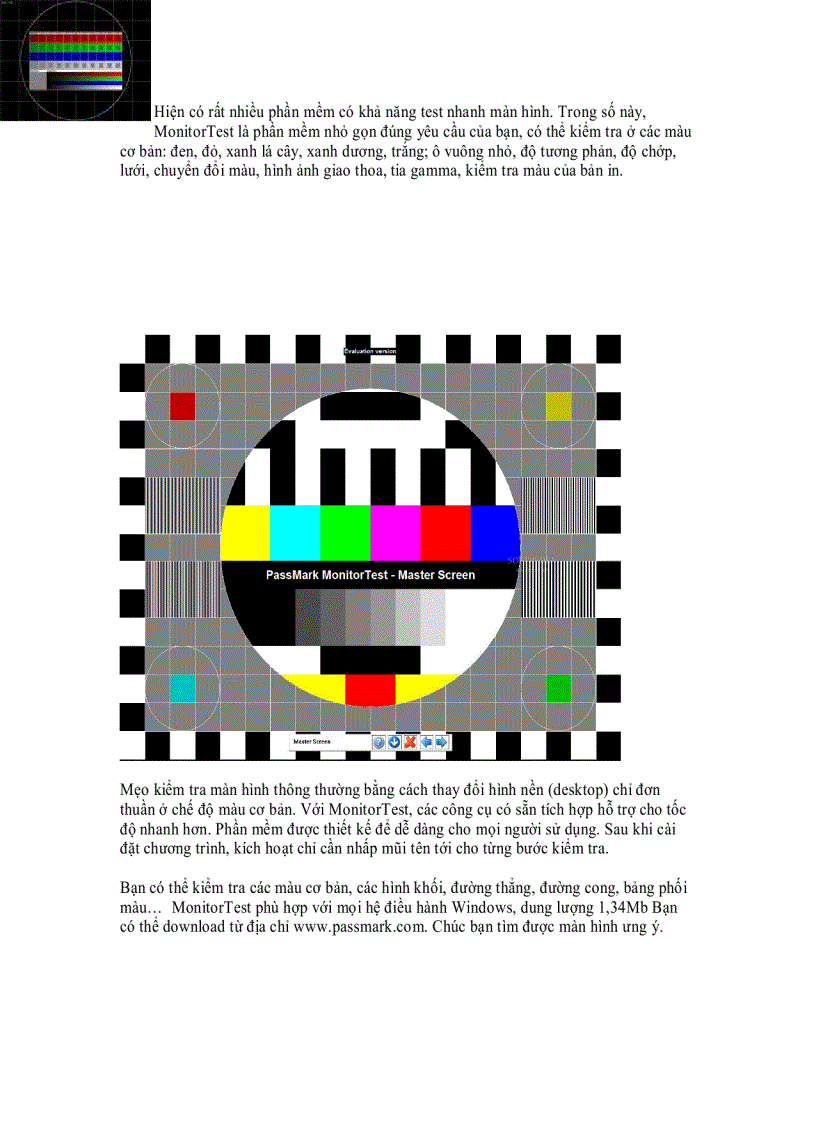 image for page Cách kiểm tra nhanh chất lượng màn hình