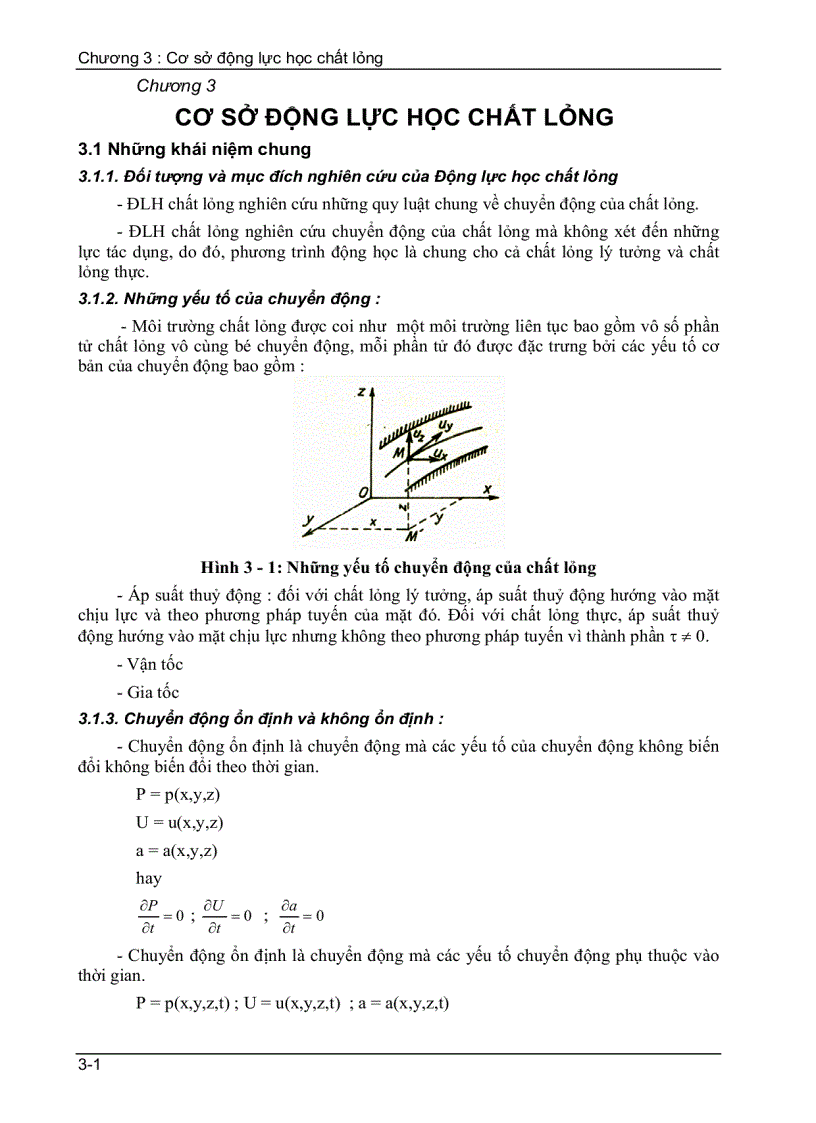 image for page Cơ sở động lực học chất lỏng