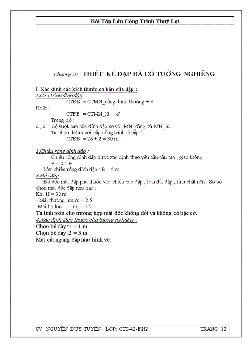 image for page Thiết kế đập bêtông trọng lực