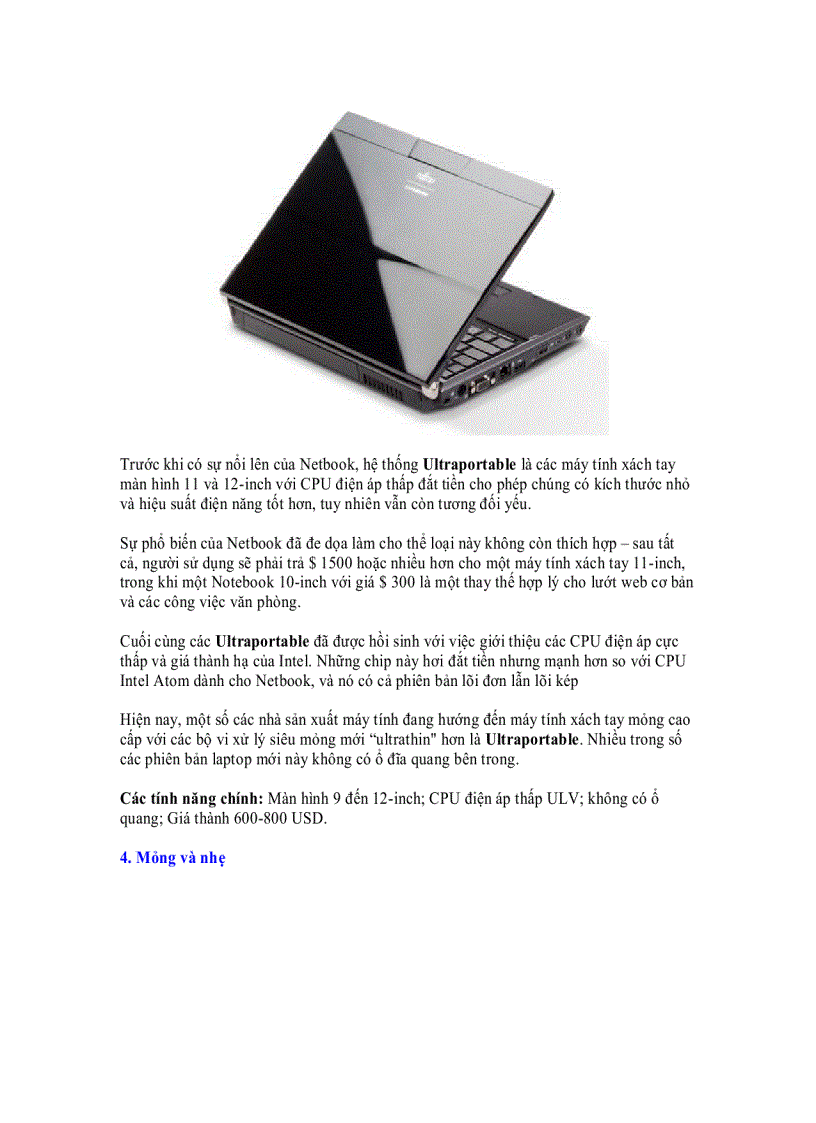 image for page Điểm khác biệt giữa các loại máy tính xách tay