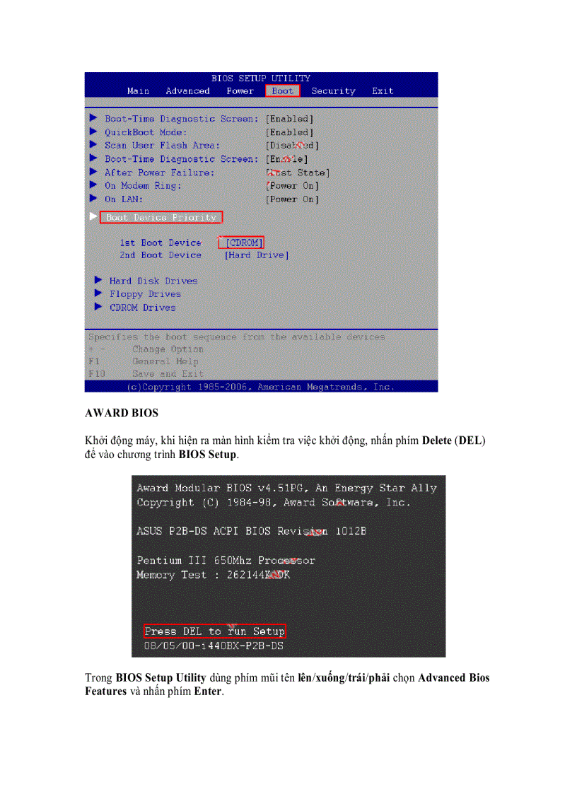 image for page Cách thiết lập khởi động từ CD ROM cho máy vi tính