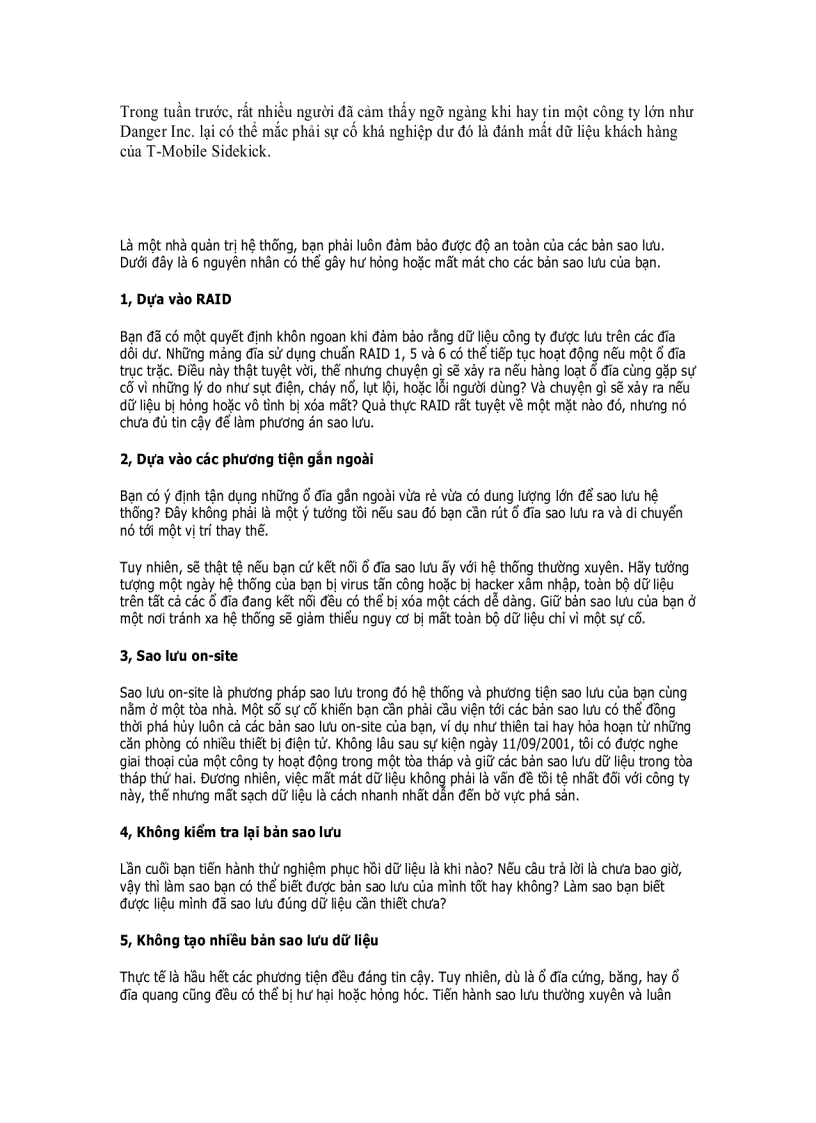 image for page 6 nguyên nhân có thể làm hỏng bản sao lưu của bạn