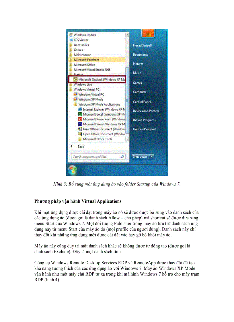 image for page Tìm hiểu ba chế độ trong Windows XP Mode