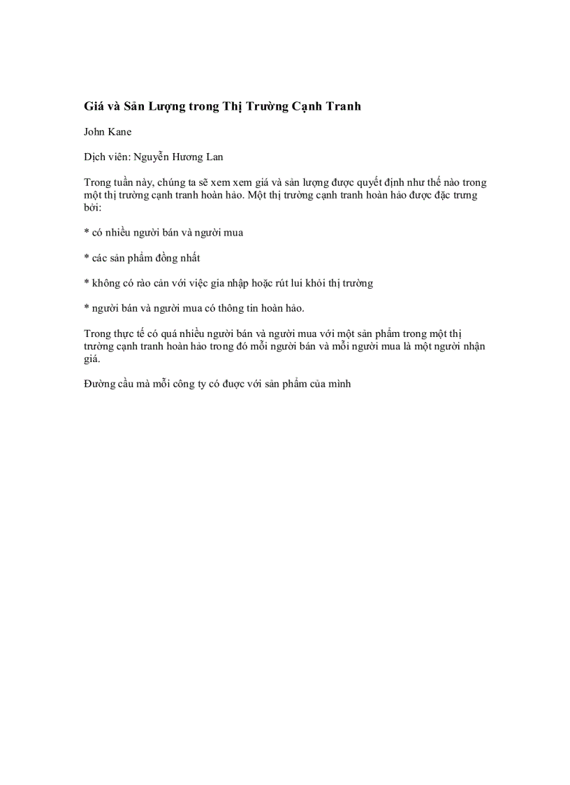 image for page Giá và Sản Lượng trong Thị Trường Cạnh Tranh