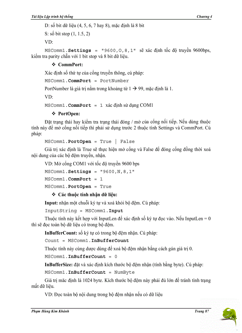 image for page Tài liệu Lập trình hệ thống chương 4