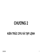 KiẾN TRÚC CPU VÀ TẬP LỆNH