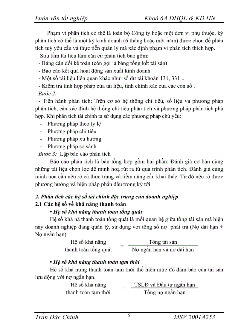 image for page Luận văn phân tích báo cáo tài chính