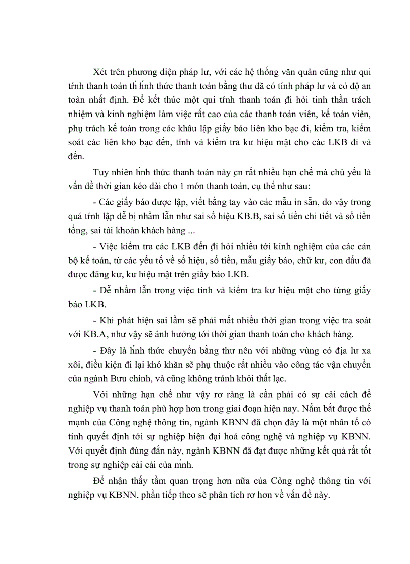 image for page Luận văn Ứng dụng công nghệ thông tin vào nghiệp vụ thanh toán