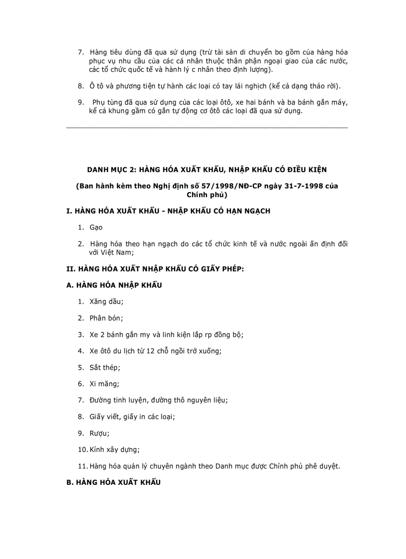 image for page Quy định chi tiết thi hành Luật Thương mại về hoạt động xuất khẩu nhập khẩu gia công và đại lý mua bán hàng hóa với nước ngoài