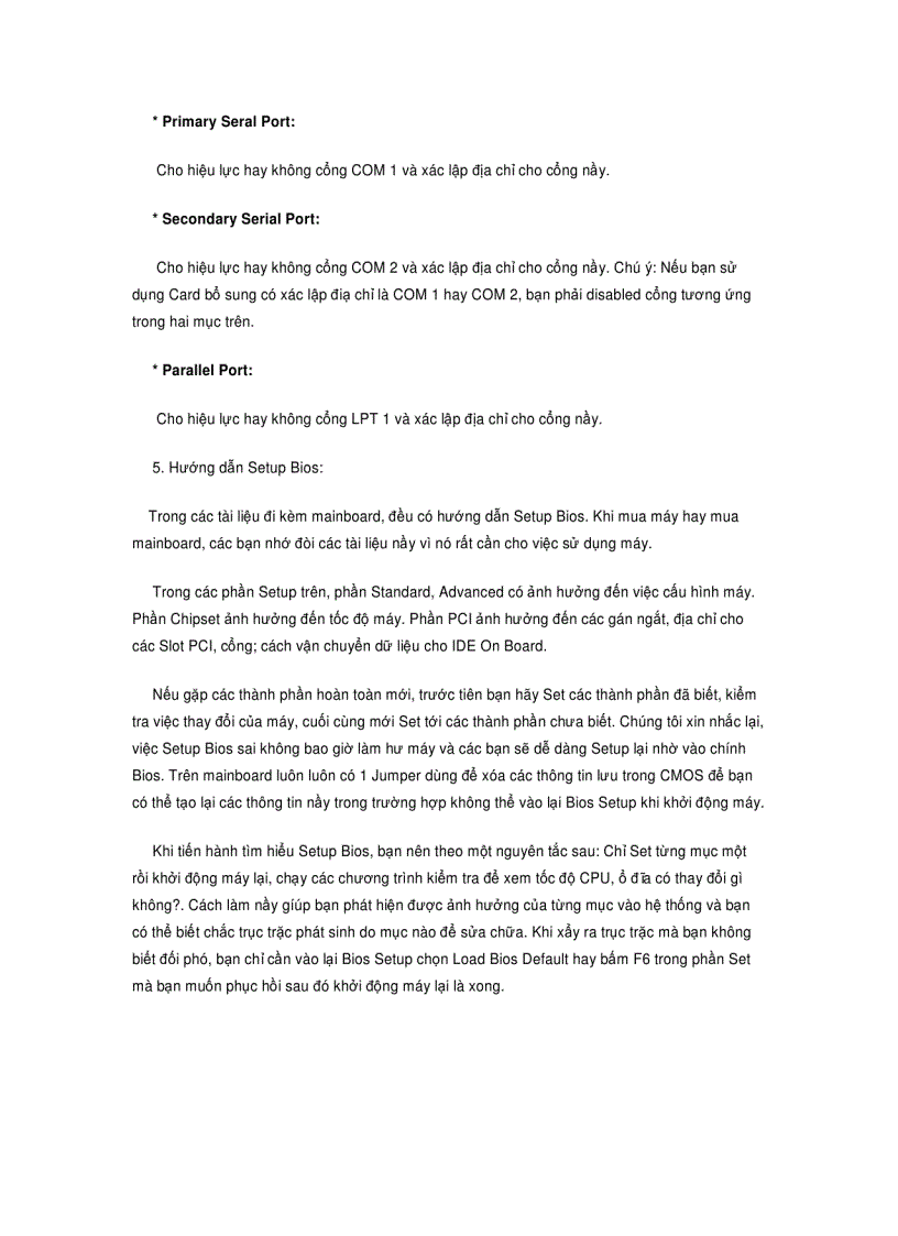 image for page Cách Setup BIOS