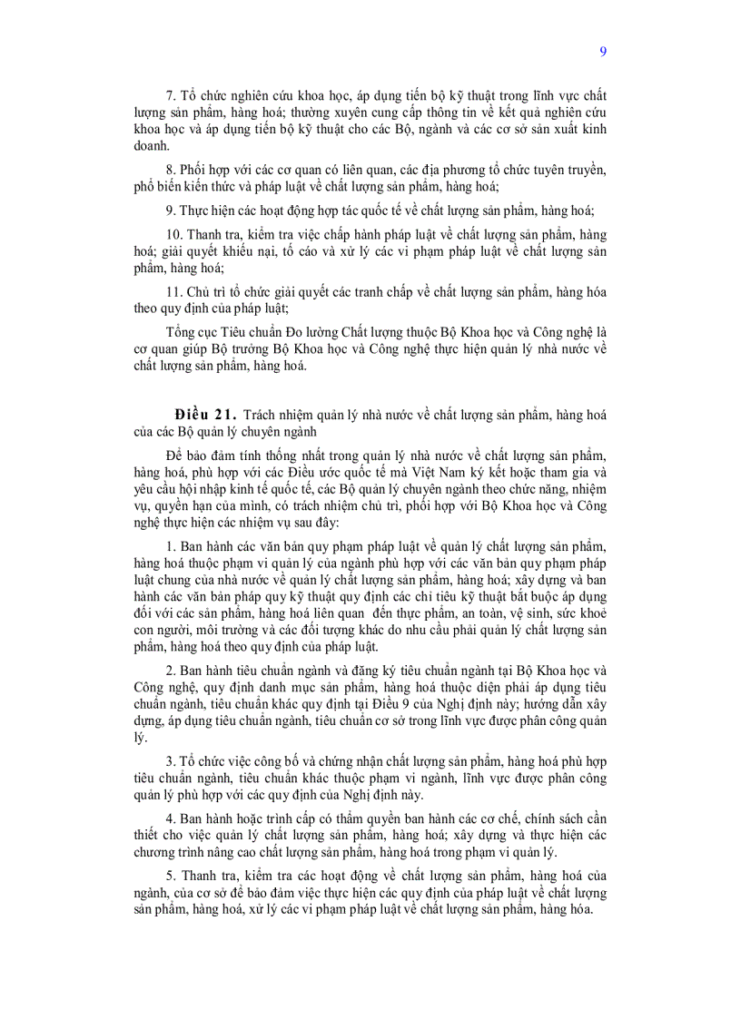 image for page Nghị định của chính phủ quy định quản lý nhà nước về chất lượng sản phẩm hàng hoá