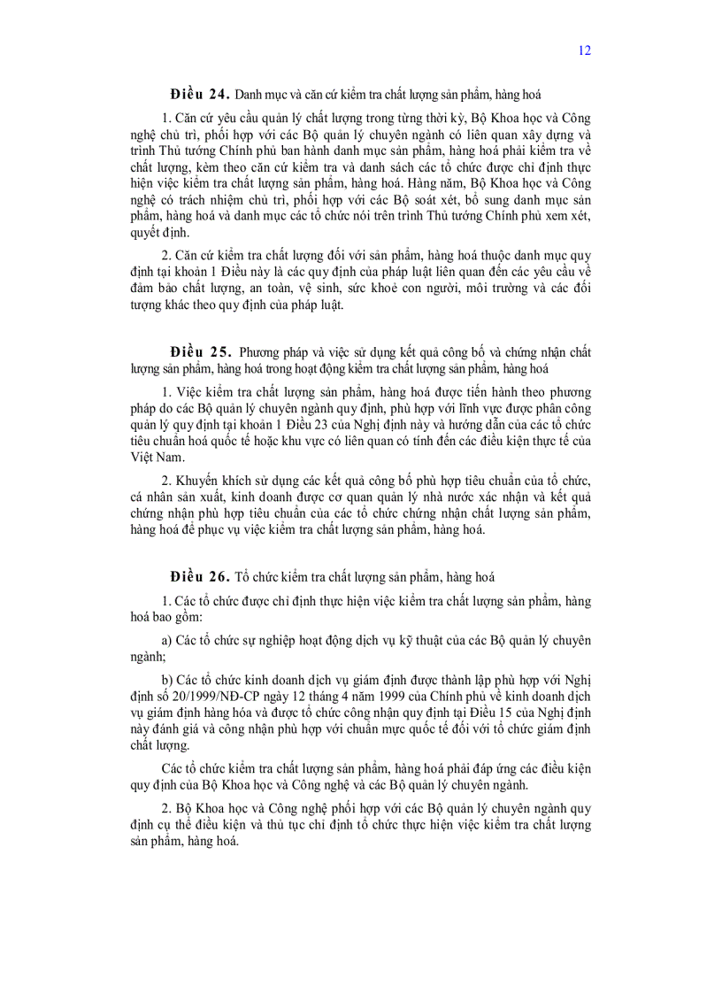 image for page Nghị định của chính phủ quy định quản lý nhà nước về chất lượng sản phẩm hàng hoá