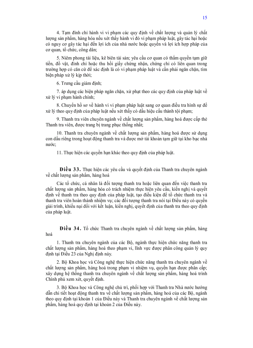 image for page Nghị định của chính phủ quy định quản lý nhà nước về chất lượng sản phẩm hàng hoá