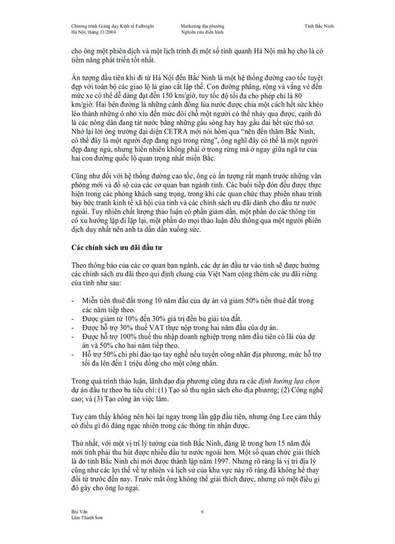 image for page Chuyến đi thăm của một nhà đầu tư châu Á