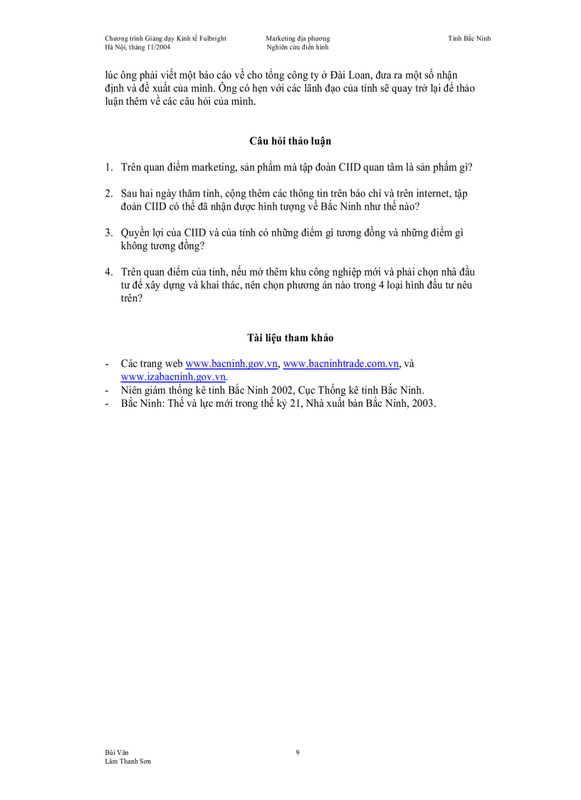 image for page Chuyến đi thăm của một nhà đầu tư châu Á