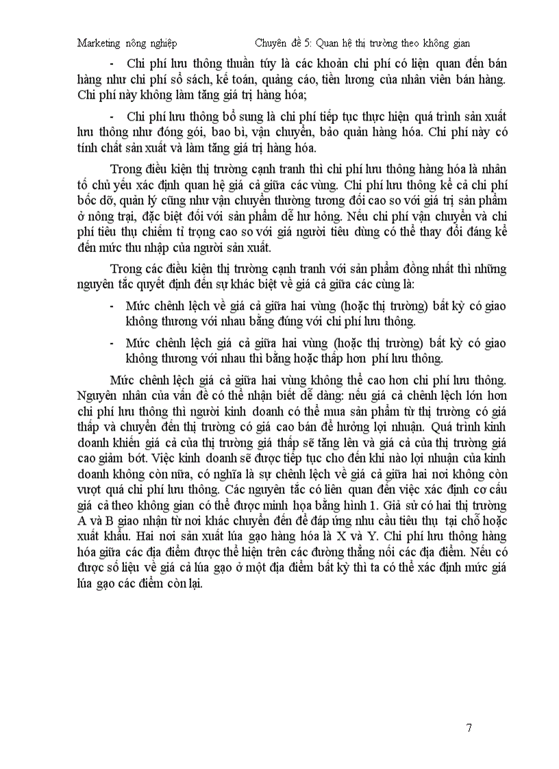image for page Chuyên đề 5 Quan hệ thị trường theo không gian