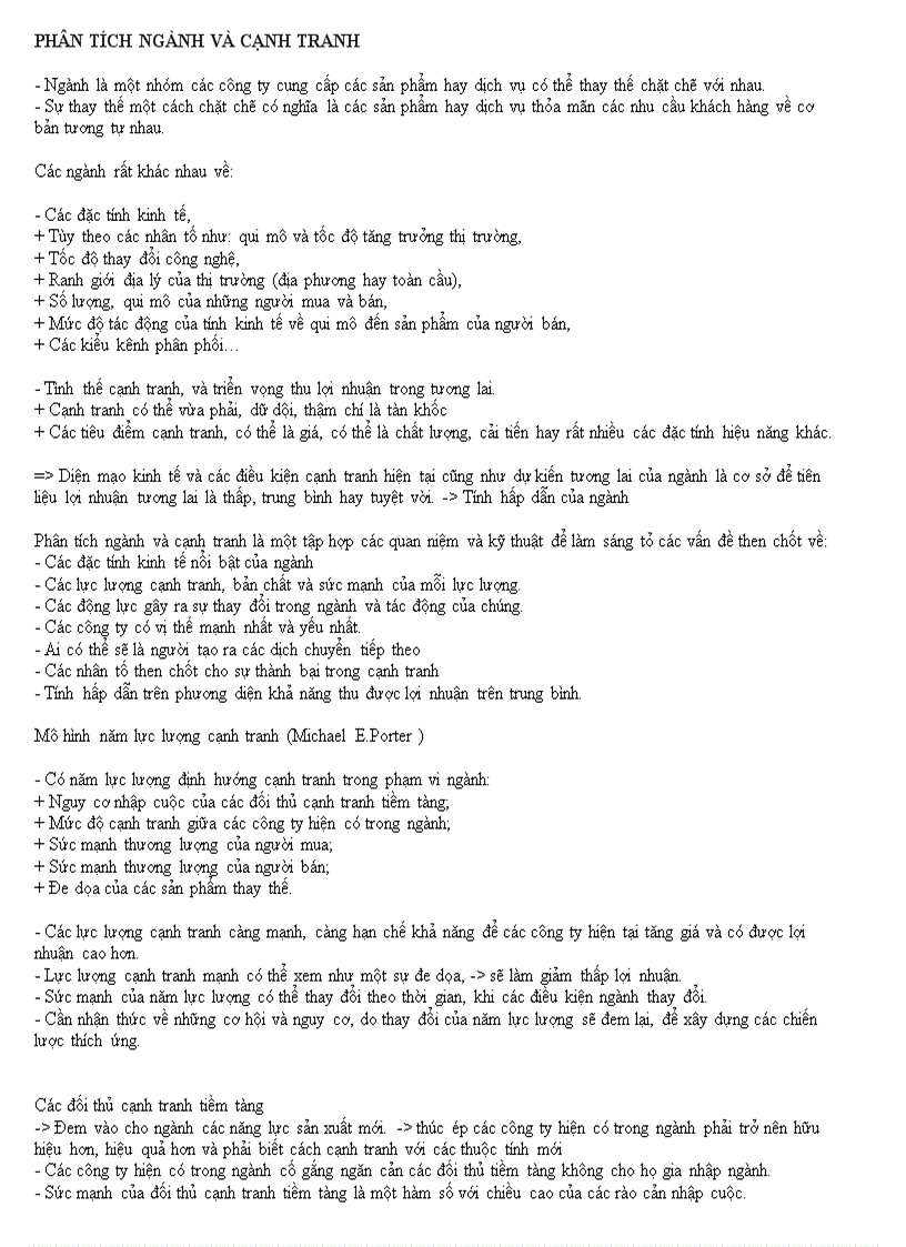 image for page Phân tích môi trường bên ngoài