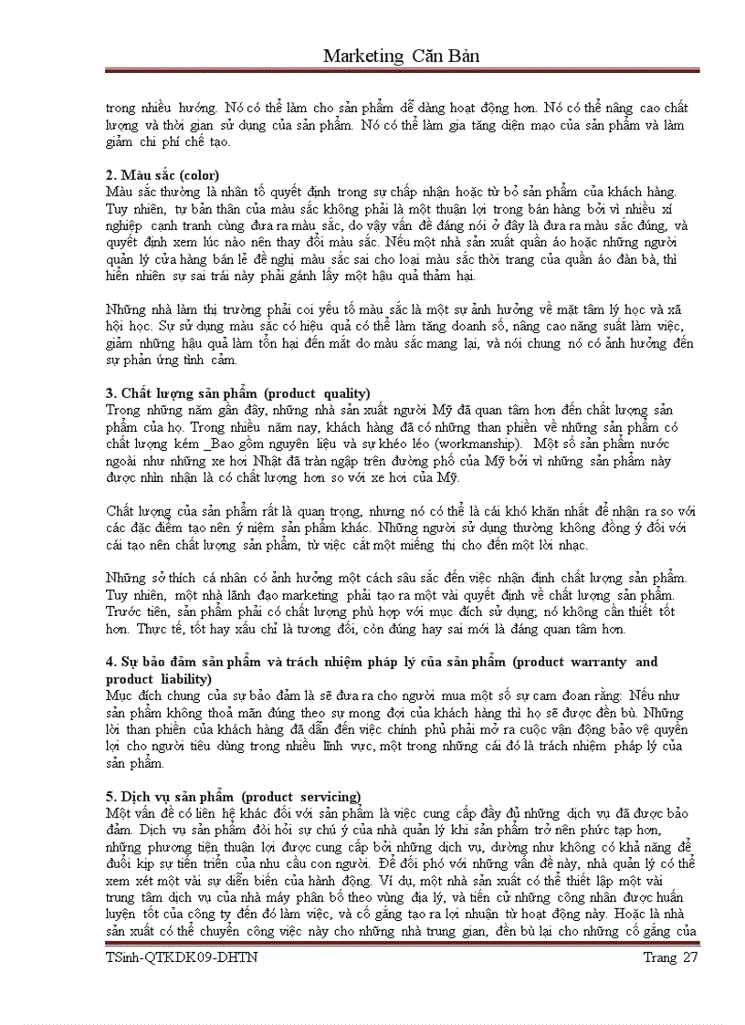 image for page Quan niêm về Marketing