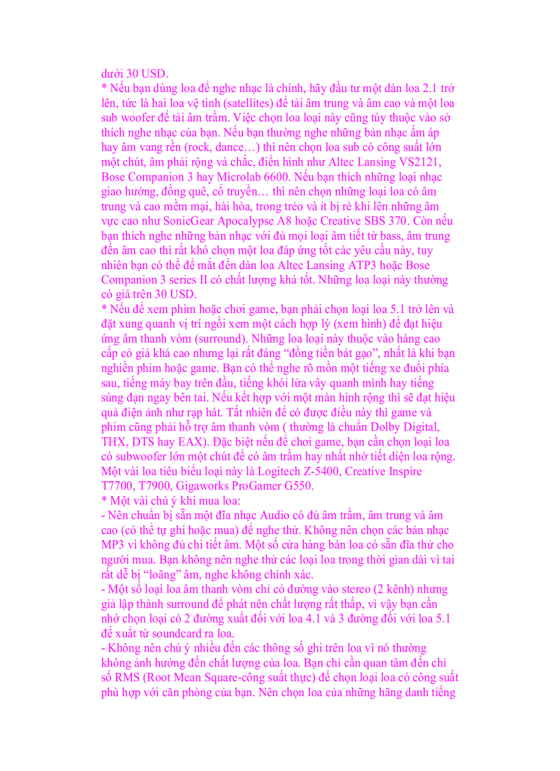 image for page Bí quyết chọn loa máy