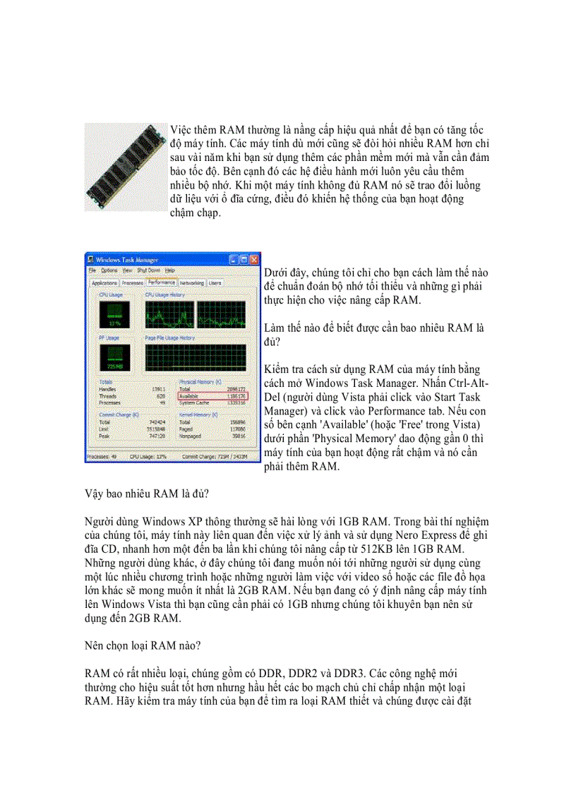 image for page Bốn bước hướng dẫn để lắp đặt thêm RAM