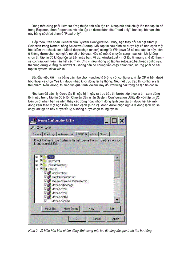 image for page Chẩn đoán và khắc phục các tranh chấp hệ thống