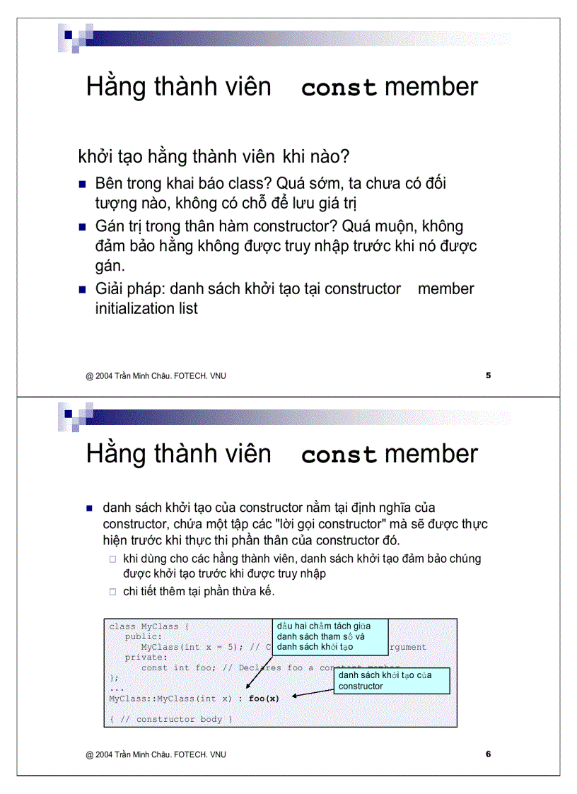 image for page Các đặc điểm C áp dụng cho class